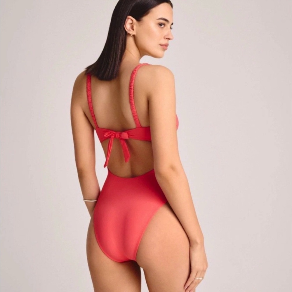 Vitamin A Red Knot Front Cutout One Piece Brand New XL